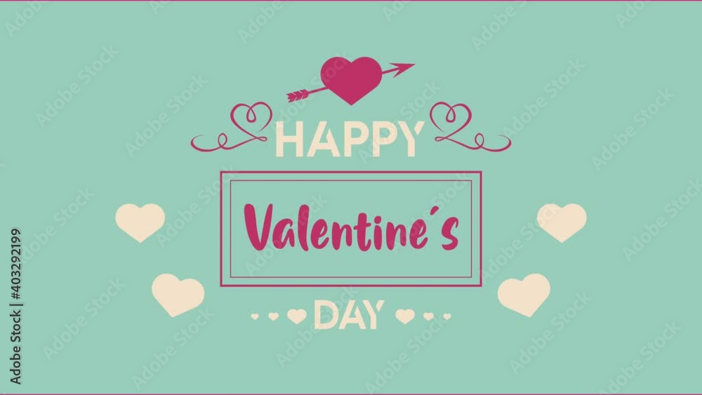 happy valentines day lettering in card with arrow and heart happy valentines day lettering in card with arrow and heart