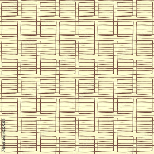 Vector seamless texture background pattern. Hand drawn  yellow  brown colors.