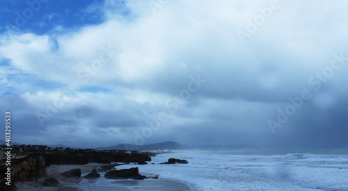 Cyclone Bella at Cathedrals Beach in Galician Coast