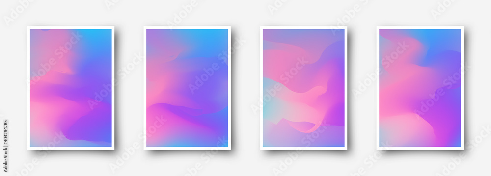 Modern abstract covers set. Cool gradient shapes composition. Eps10 vector. Modern abstract covers set. Cool gradient shapes composition. Eps10 vector.