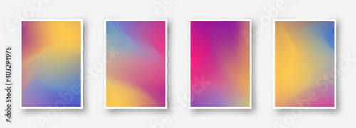 Modern abstract covers set. Cool gradient shapes composition. Eps10 vector.