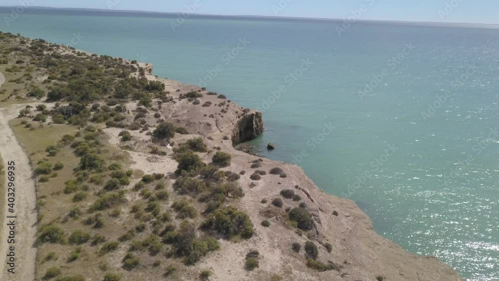 View of the sea and cliff