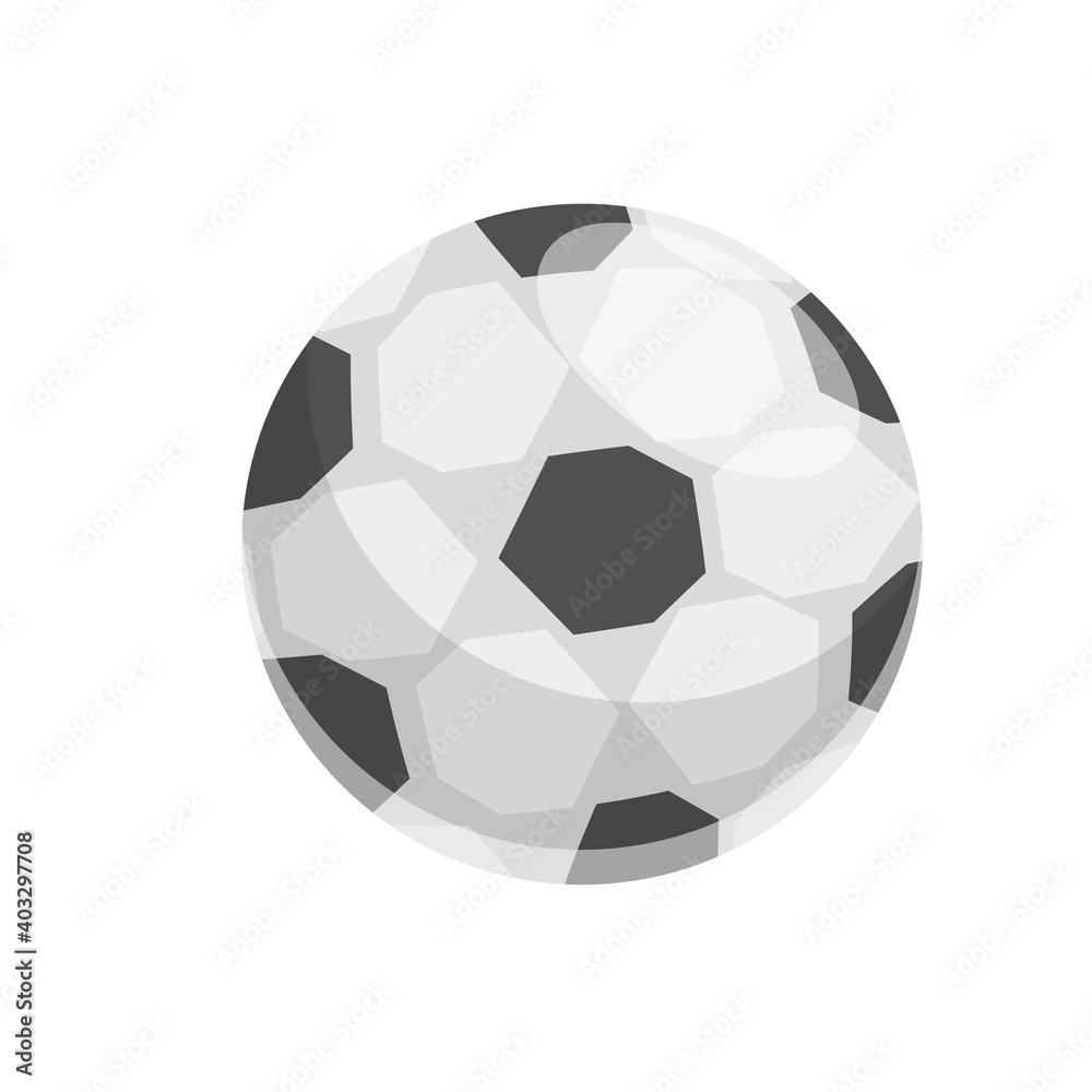 Naklejka premium Soccer ball icon. Cartoon of soccer ball vector icon for web design isolated on white background