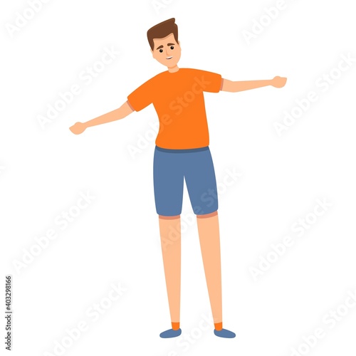 Indoor exercise icon. Cartoon of indoor exercise vector icon for web design isolated on white background