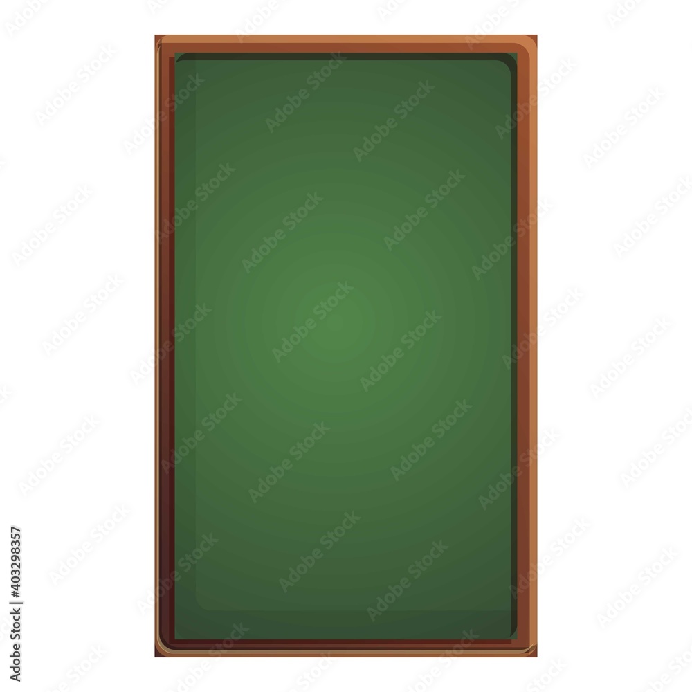 Fototapeta premium Vertical chalkboard icon. Cartoon of vertical chalkboard vector icon for web design isolated on white background