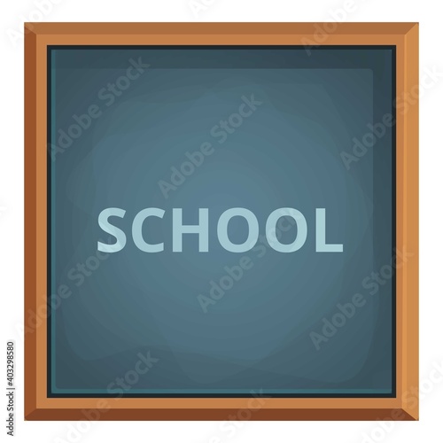 Primary chalkboard icon. Cartoon of primary chalkboard vector icon for web design isolated on white background