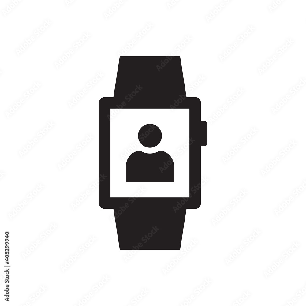 Smart watch user icon

