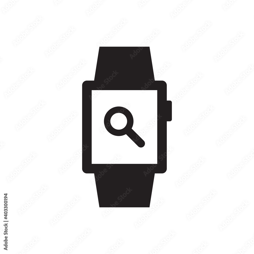 Find, search, smart, watch icon sign symbol Find, search, smart, watch icon sign symbol