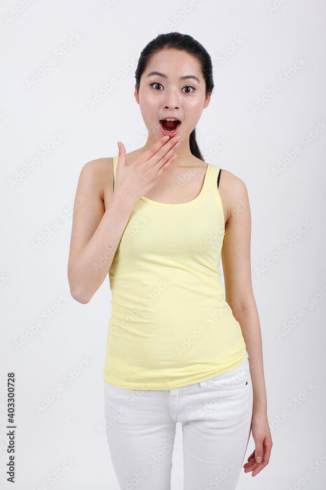 A young beauty lady portrait wearing tracksuit A young beauty lady portrait wearing tracksuit