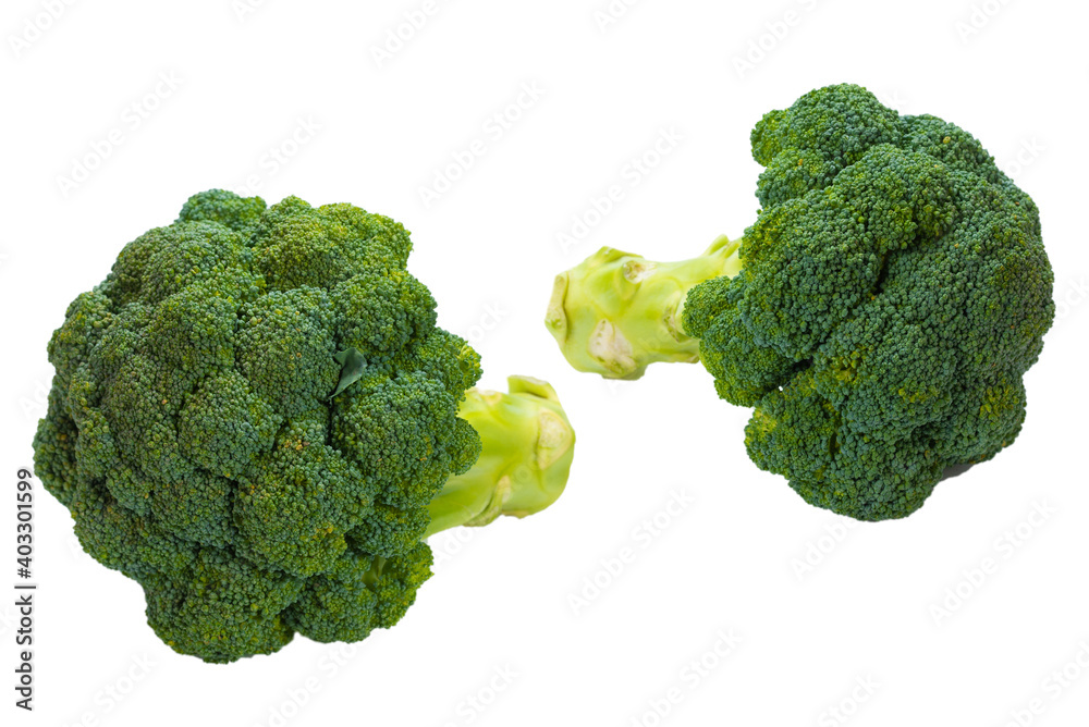 Fresh tasty broccoli isolated on white background. Fresh tasty broccoli isolated on white background.