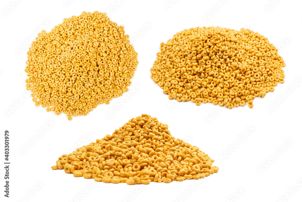 Corn-flakes background and texture. Top view. Corn-flakes background and texture. Top view.