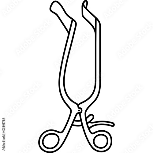 Картината върху платно Lateral vaginal retractor
