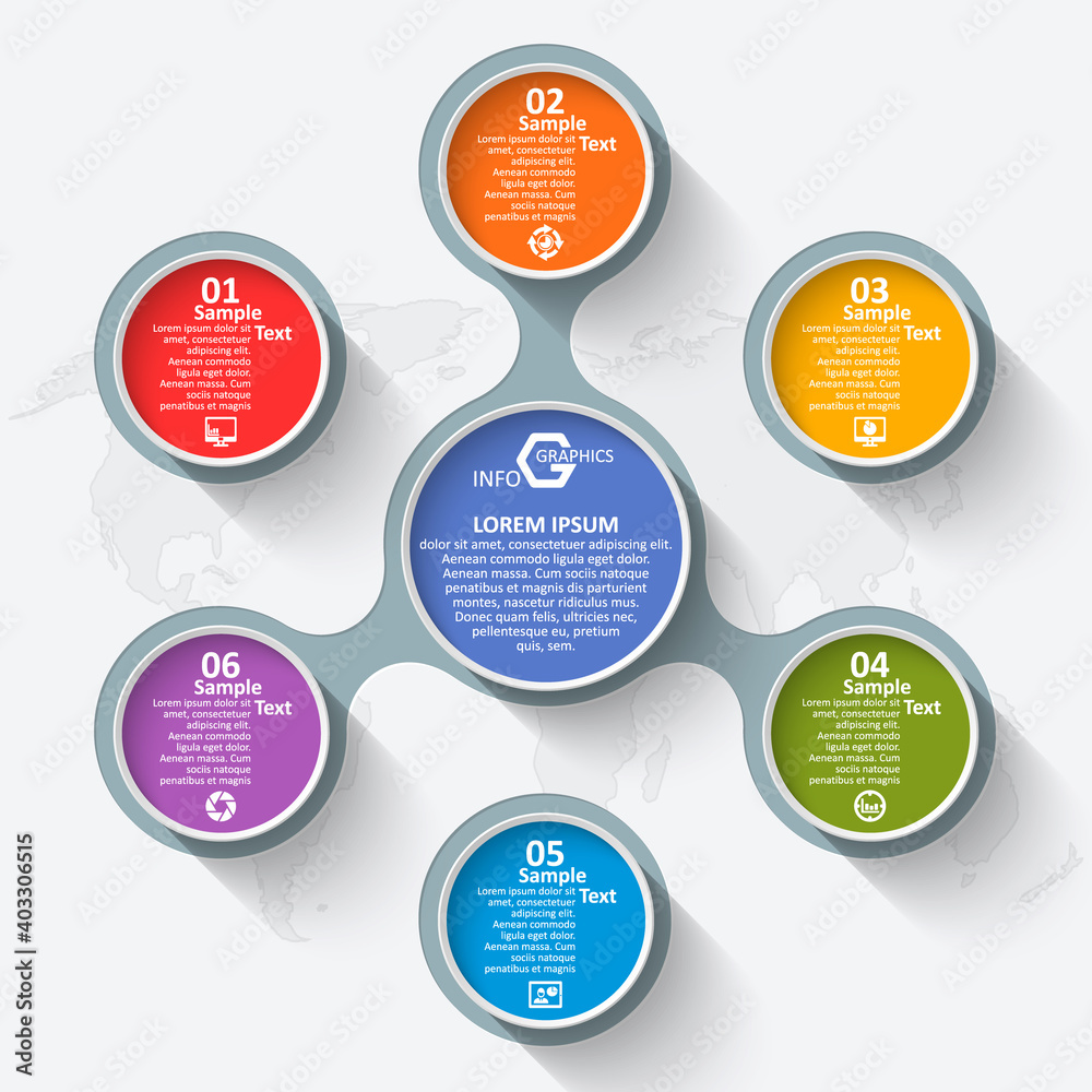 Abstract 3D Paper Infographics. Business template .Vector illustration