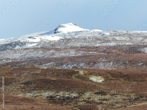 Wildes Schottland Berge im Winter