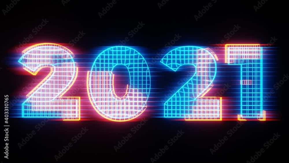 Sci-fi HUD New Year 2021
