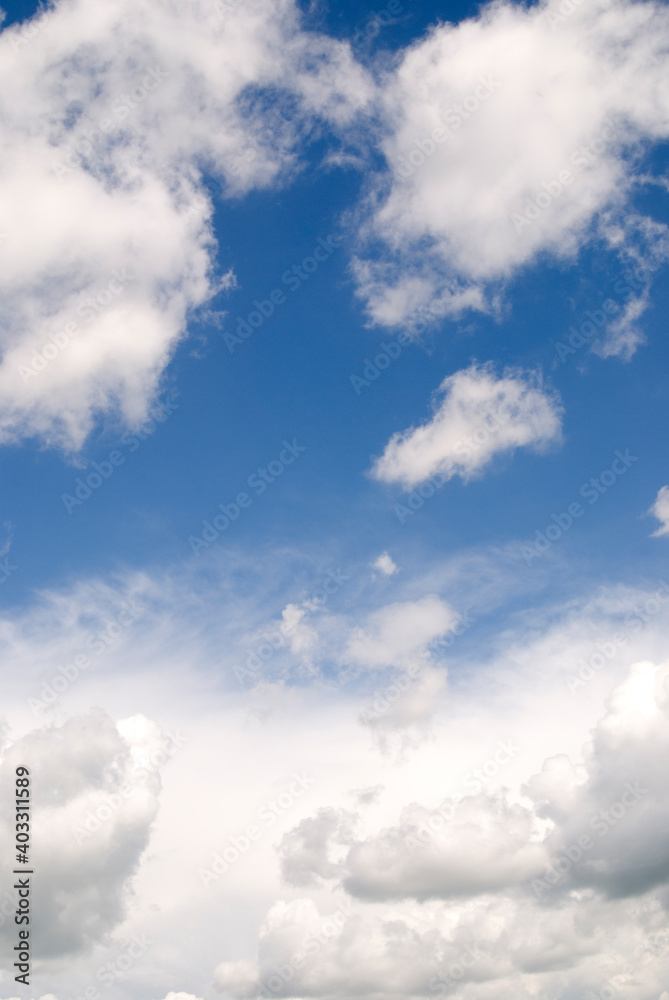 White Clouds In Blue Sky