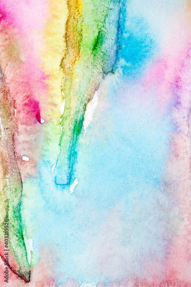 Pretty Vibrant Rainbow Watercolour Paint Patterns for Background Pretty Vibrant Rainbow Watercolour Paint Patterns for Background