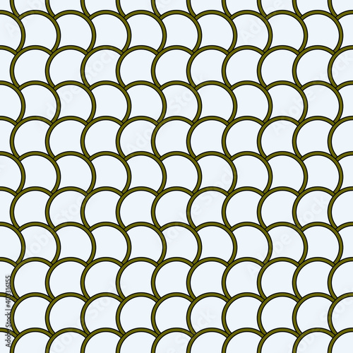 
seamless abstract pattern in the form of an ornament of light circles overlapping each other