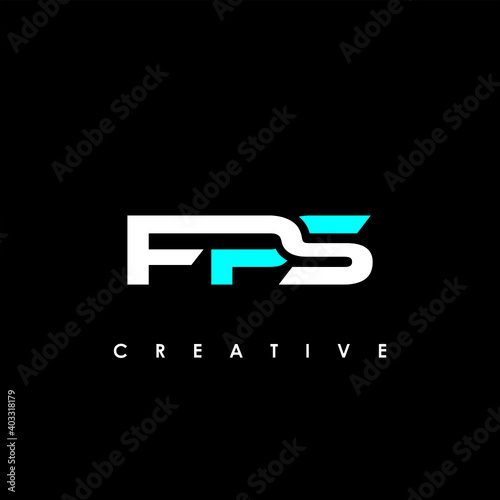 Fényképezés FPS Letter Initial Logo Design Template Vector Illustration