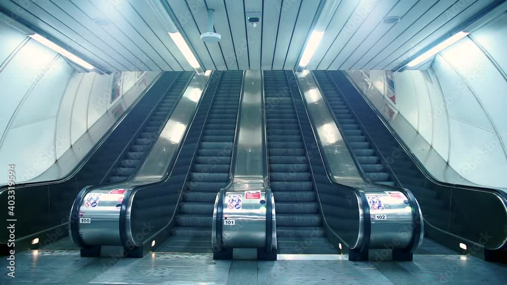 Escalator is vertical transportation in form of moving staircase carries people between floors