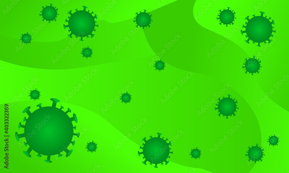 vector background with the theme of the COVID-19 virus. with a gradient background. 