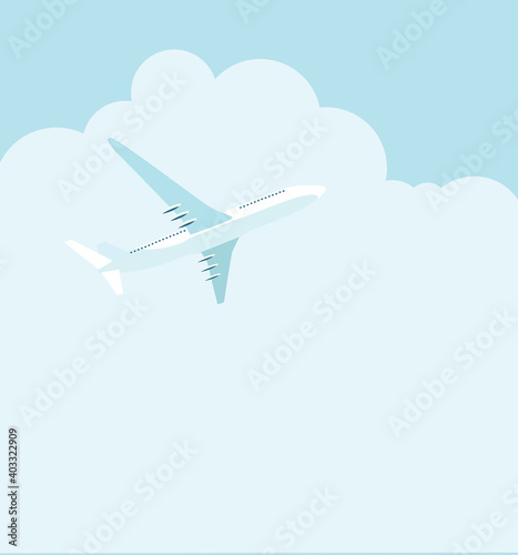 Abstract Airplane Transportation Background. Vector Illustration EPS10