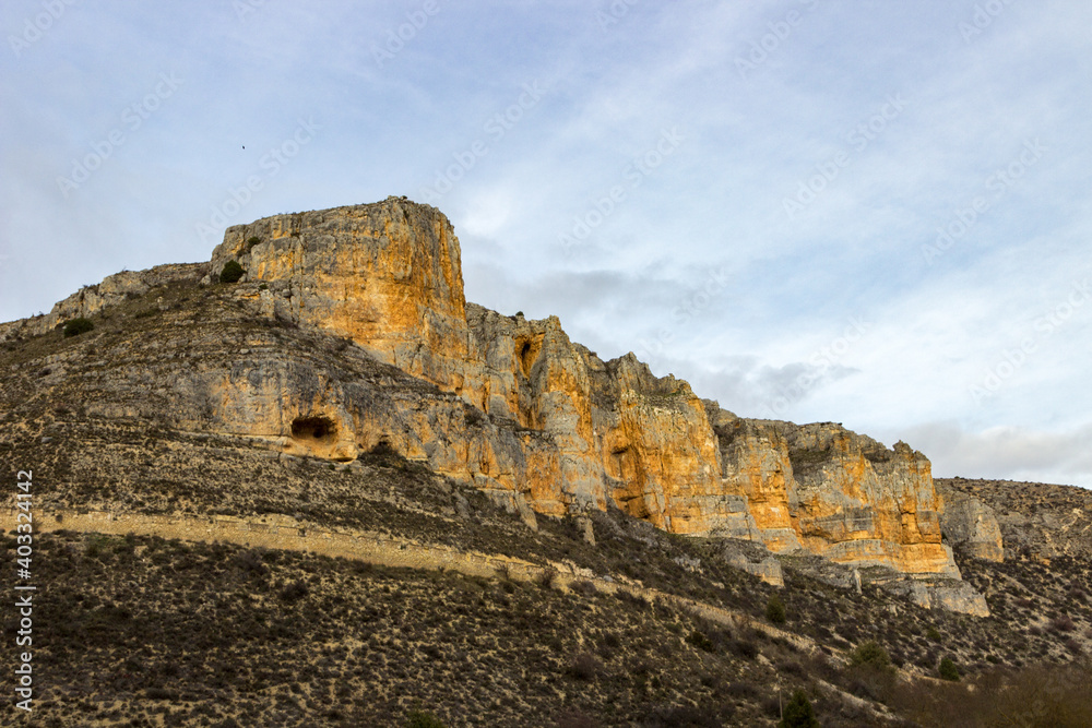 View of gorges of Riaza in Segovia (Spain)