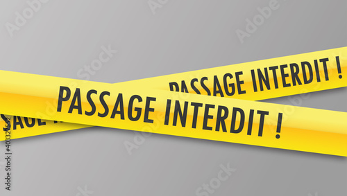Logo passage interdit.