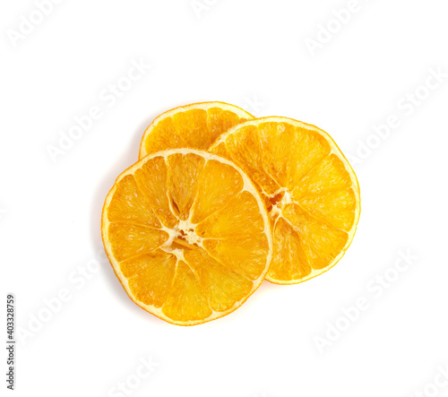 Dried Slices of Orange and Blood Orange Isolated