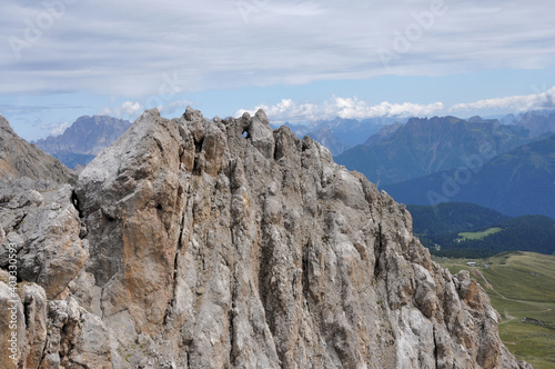 Obraz na płótnie Górski szczyt w Dolomitach, Włochy w salonie