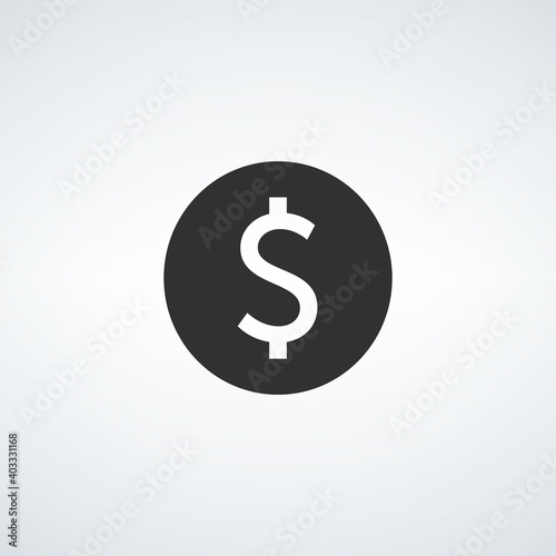 Coin with dollar sign simpl...