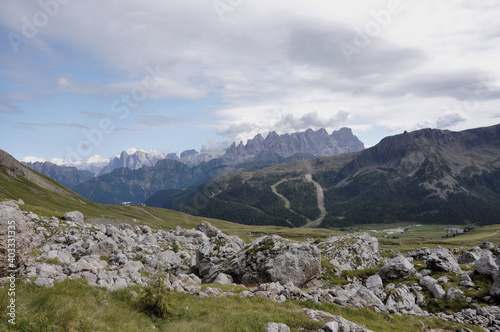 Piękny, górski krajobraz, Dolomity, Włochy
