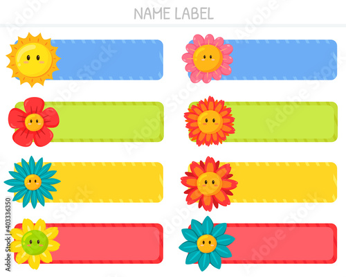 name label flower