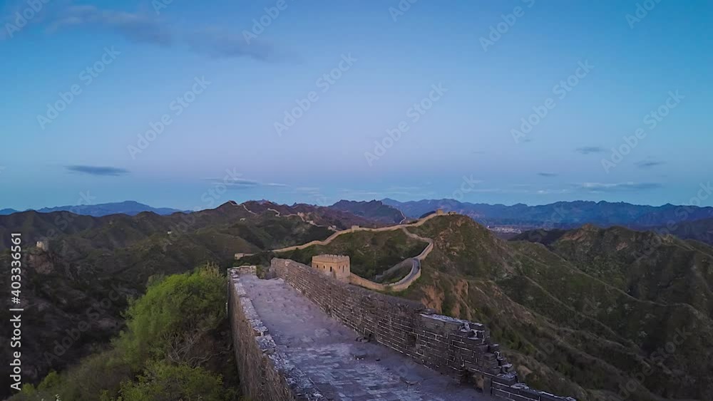Dusk View, Great Wall of china (Time-lapse) Dusk View, Great Wall of china (Time-lapse)