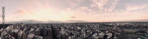 Atardecer en Cordoba, Argentina. Vista desde torre Duomo