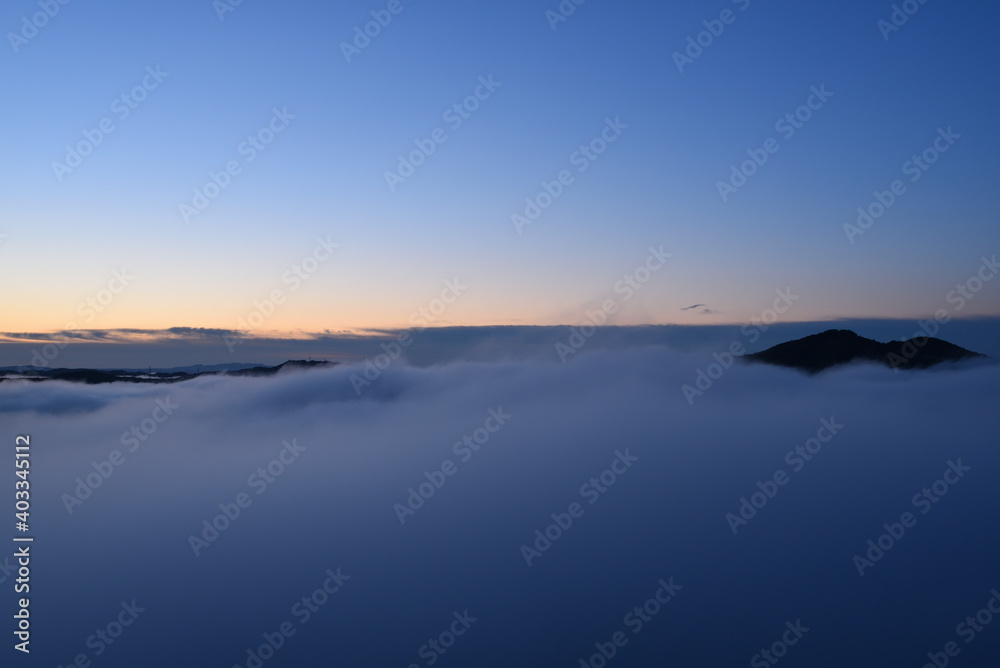 Sea of clouds in early morning Sea of clouds in early morning