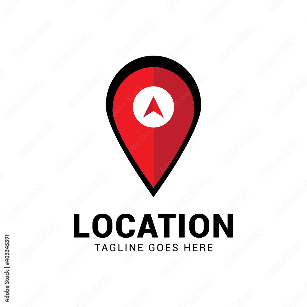 pin location map logo icon vector template. pin location map logo icon vector template.