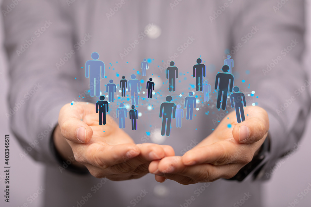 conference Digital Network and data concept 3d