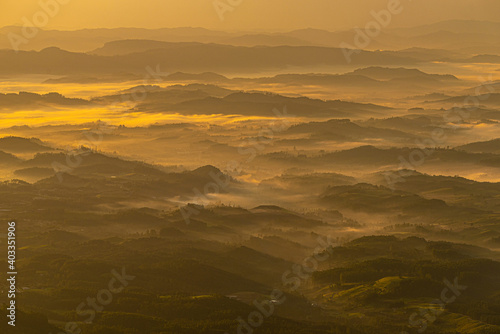 Morning at the mountains.