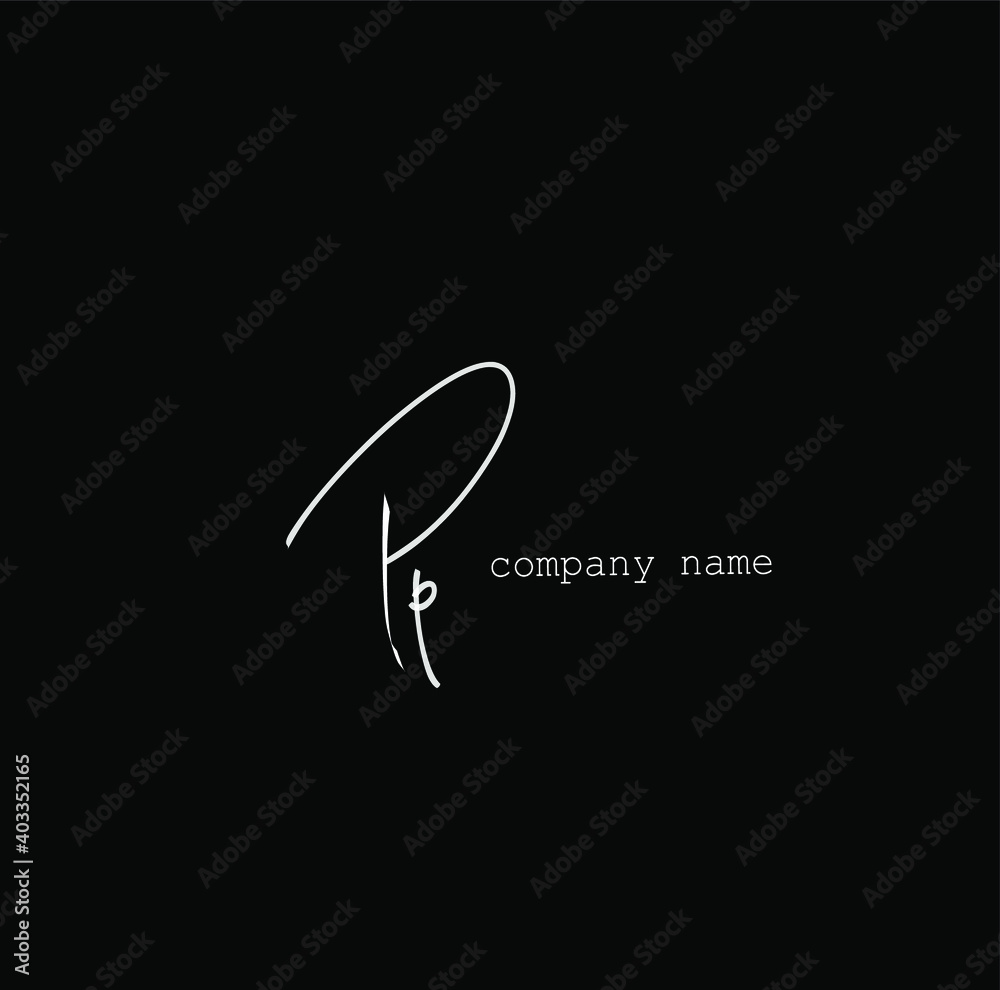 PP P P Initial handwriting creative fashion elegant design logo Sign Symbol template vector icon PP P P Initial handwriting creative fashion elegant design logo Sign Symbol template vector icon
