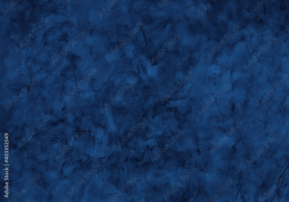 Fototapeta premium Beautiful Abstract Grunge Decorative Navy Blue Dark Stucco Wall Background