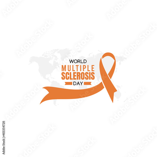 vector graphic of world multiple sclerosis day good for world multiple sclerosis day celebration. flat design. flyer design.flat illustration.