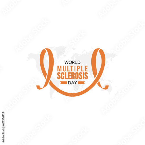 vector graphic of world multiple sclerosis day good for world multiple sclerosis day celebration. flat design. flyer design.flat illustration.