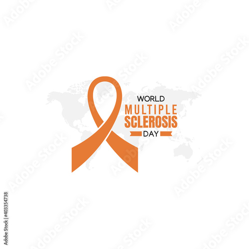 vector graphic of world multiple sclerosis day good for world multiple sclerosis day celebration. flat design. flyer design.flat illustration.