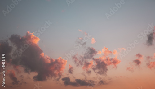nice cloud texture in dawn sky