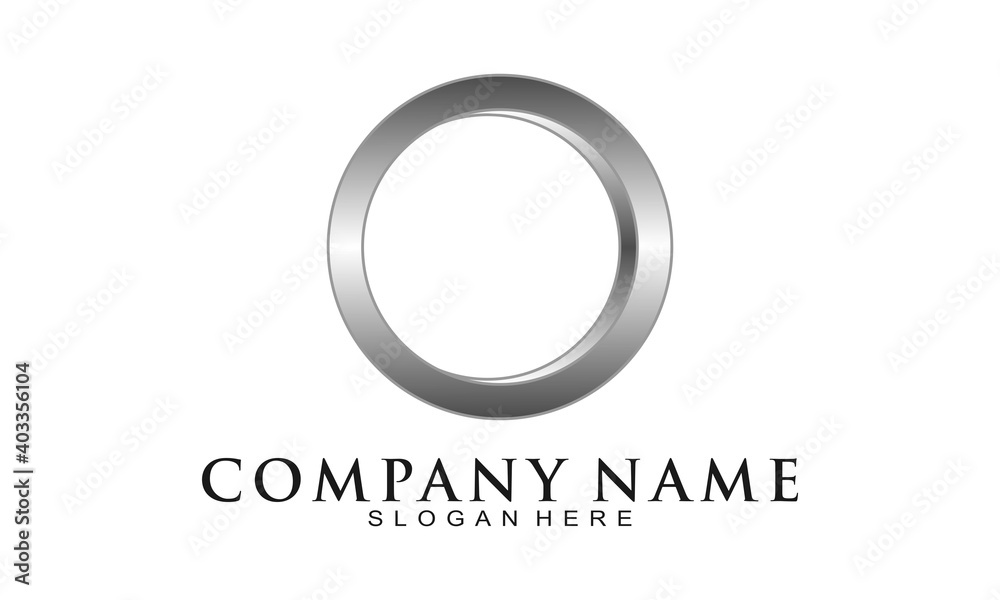Circle ring for company vector logo Circle ring for company vector logo