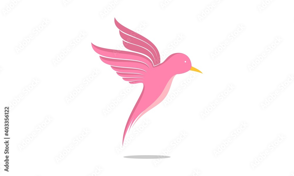 Flying bird illustration vector design Flying bird illustration vector design