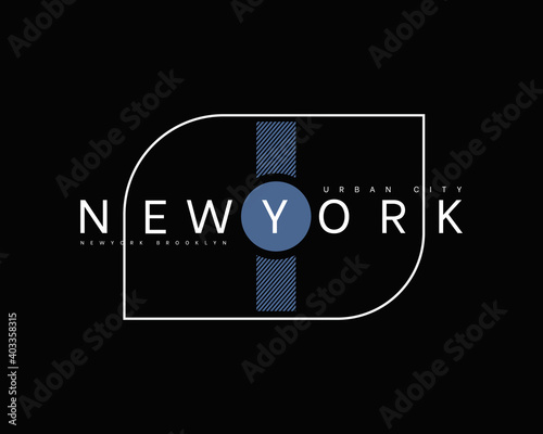 Vector illustration of Newyork brooklyn lettering. suitable for the design of t-shirts, clothes, hoodies, etc.