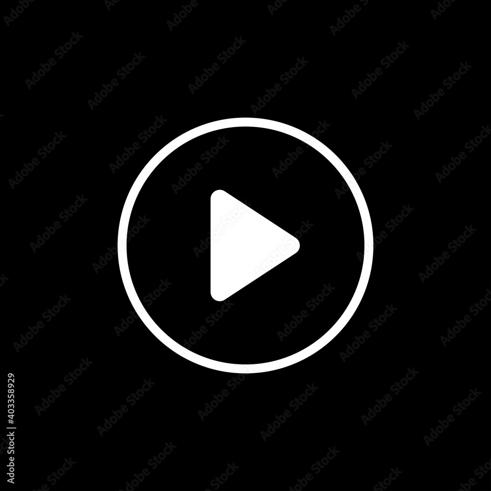 social media Icon video play button. social media Icon video play button.