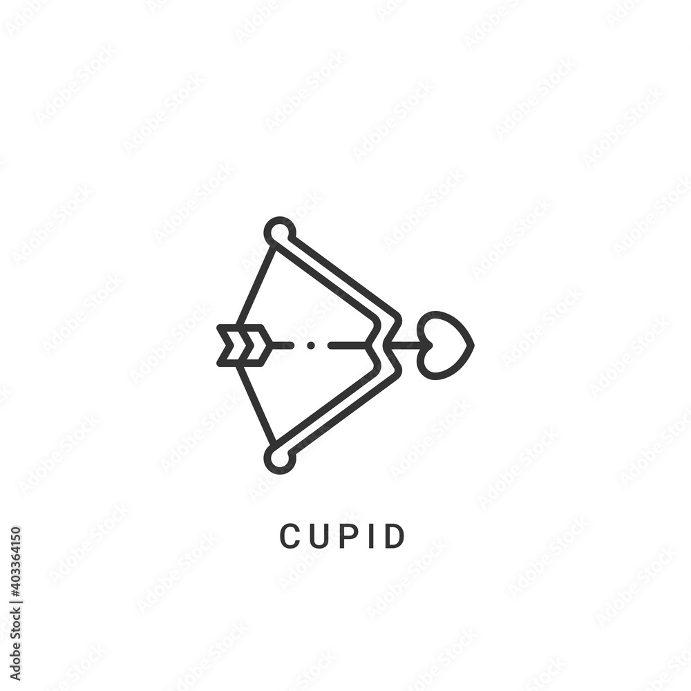 cupid icon vector illustration. cupid icon outline design. cupid icon vector illustration. cupid icon outline design.